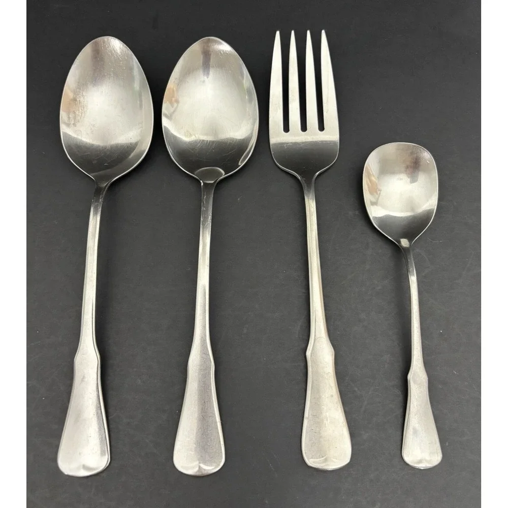 Oneida Patrick Henry 2 Tablespoons 1 Meat Fork 1 Sugar Spoon Community Stainless